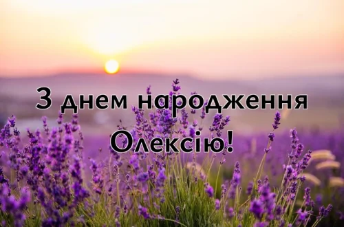 з днем народження Олексію