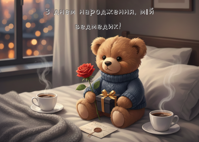 З днем народження  коханому чоловіку